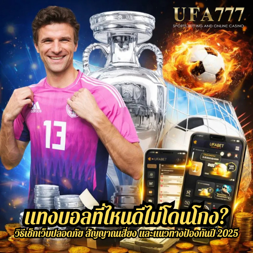 แทงบอลที่ไหนดี ไม่โดนโกง? วิธีเช็กเว็บปลอดภัย สัญญาณเสี่ยง และแนวทางป้องกันปี 2025