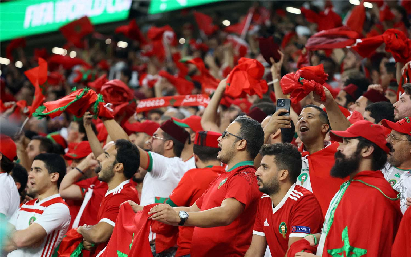 แฟนบอลชาวโมร็อกโกที่ไปชมเกม